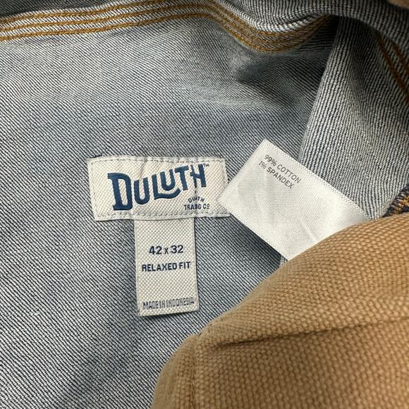 Duluth‎ Trading Co Flex Ballroom Mid Wash Blue Men 42x32 Relaxed Fit Denim Jeans - Picture 4 of 15